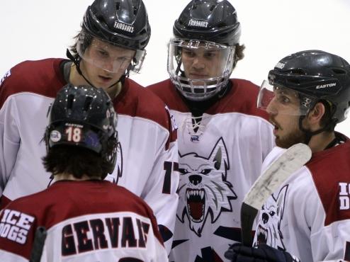 Ice Dogs win Game 1 of playoff series