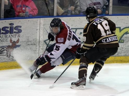 Brown Bears tie series with overtime win over Ice Dogs