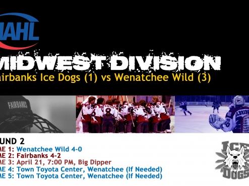 Ice Dogs Beat Wenatchee in Game 2