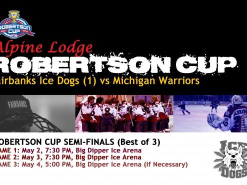 Ice Dogs Get Michigan Warriors In First Round
