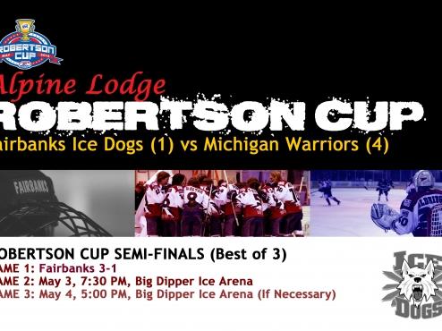 Ice Dogs Beat Warriors 3-1 in Game 1
