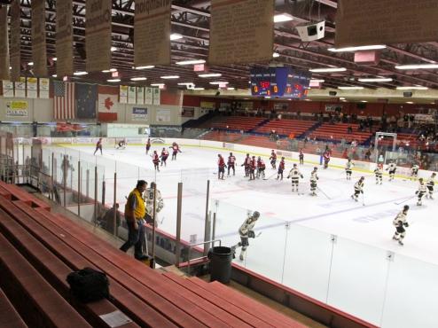 Ice Dogs pull away from Brown Bears with six third-period goals