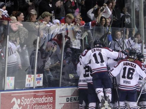 Tyler Tomberlin lifts Ice Dogs past Knights in overtime