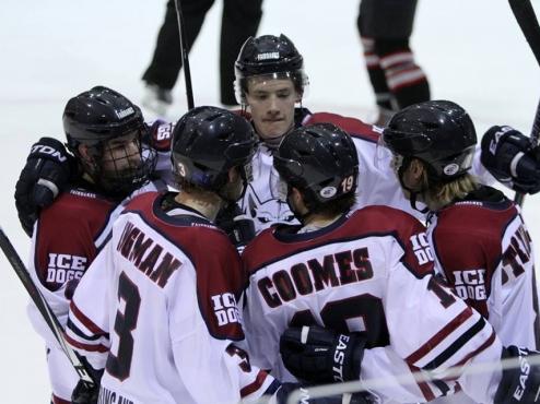 Ice Dogs crush New Jersey Titans in series opener