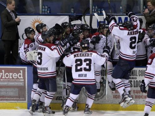 Reggie Lutz’ late goal lifts Ice Dogs past Wilderness for 2-0 series lead