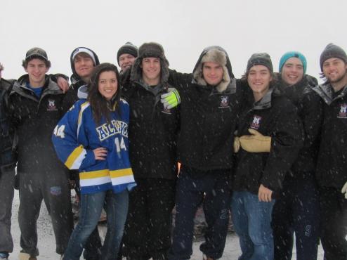 Ice Dogs “Skate The Lake” During Hockey Week Fairbanks