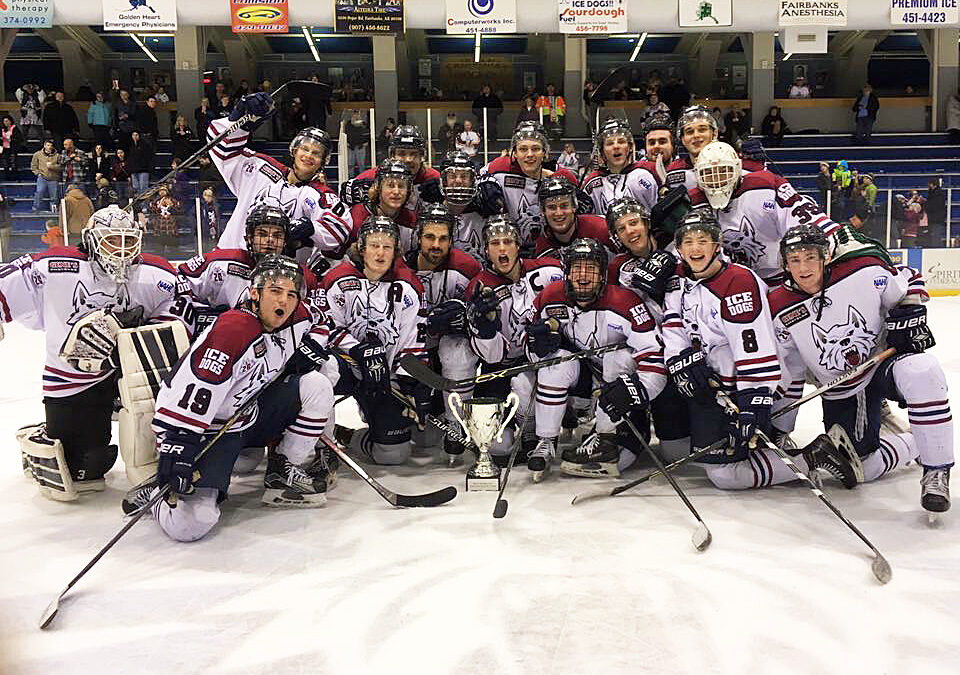 Ruffin’s late goal clinches Ravn Cup for Ice Dogs over Brown Bears