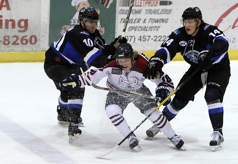 Ice Dogs lose momentum, split with Chill