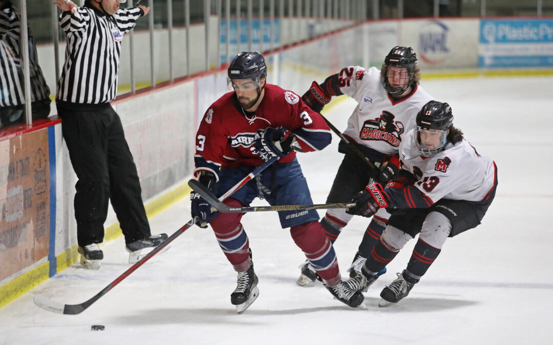 Ice Dogs upend Magicians in playoff opener