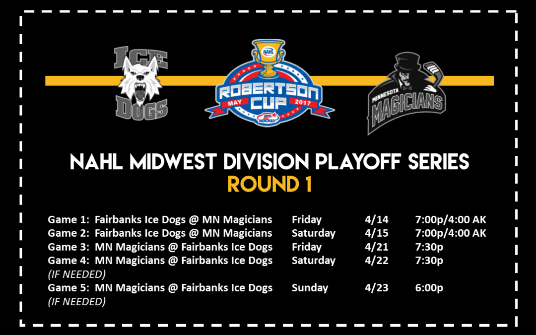 NAHL Midwest Division – Round 1 Playoff Schedule Has Been Announced