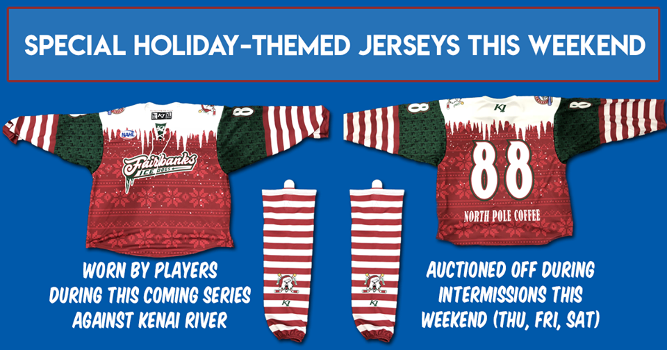 Special Christmas sweaters for this weekend’s series