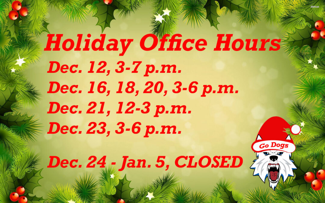 Holiday Office Hours