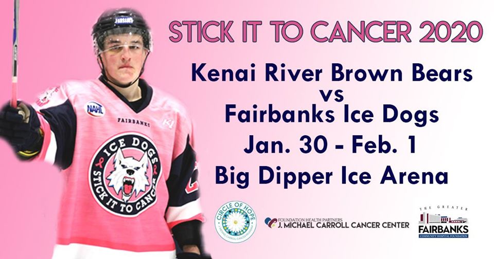 Ice Dogs look to extend streak, Stick it to Cancer