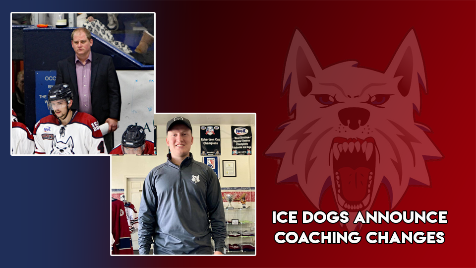 Ice Dogs announce coaching changes