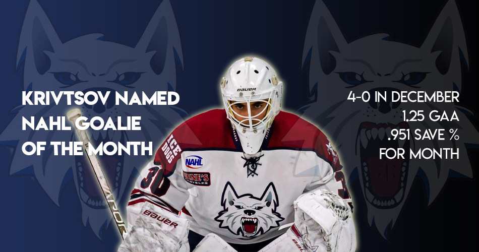 Ice Dog rookie earns monthly honor