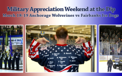 Ice Dogs head home to salute military